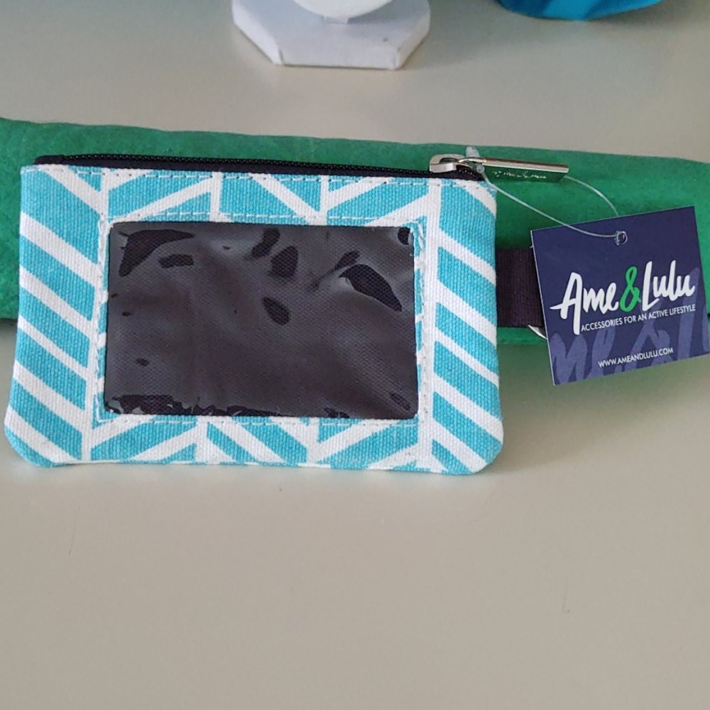 ID zipper pouch with key ring Ame and Lulu